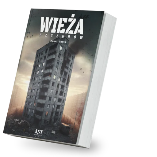 Książka Wieża Szczurów, projekt skład i przygotowanie do druku.