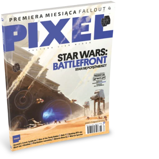 Magazyn PIXEL, częściowy projekt i przygotowanie do druku.